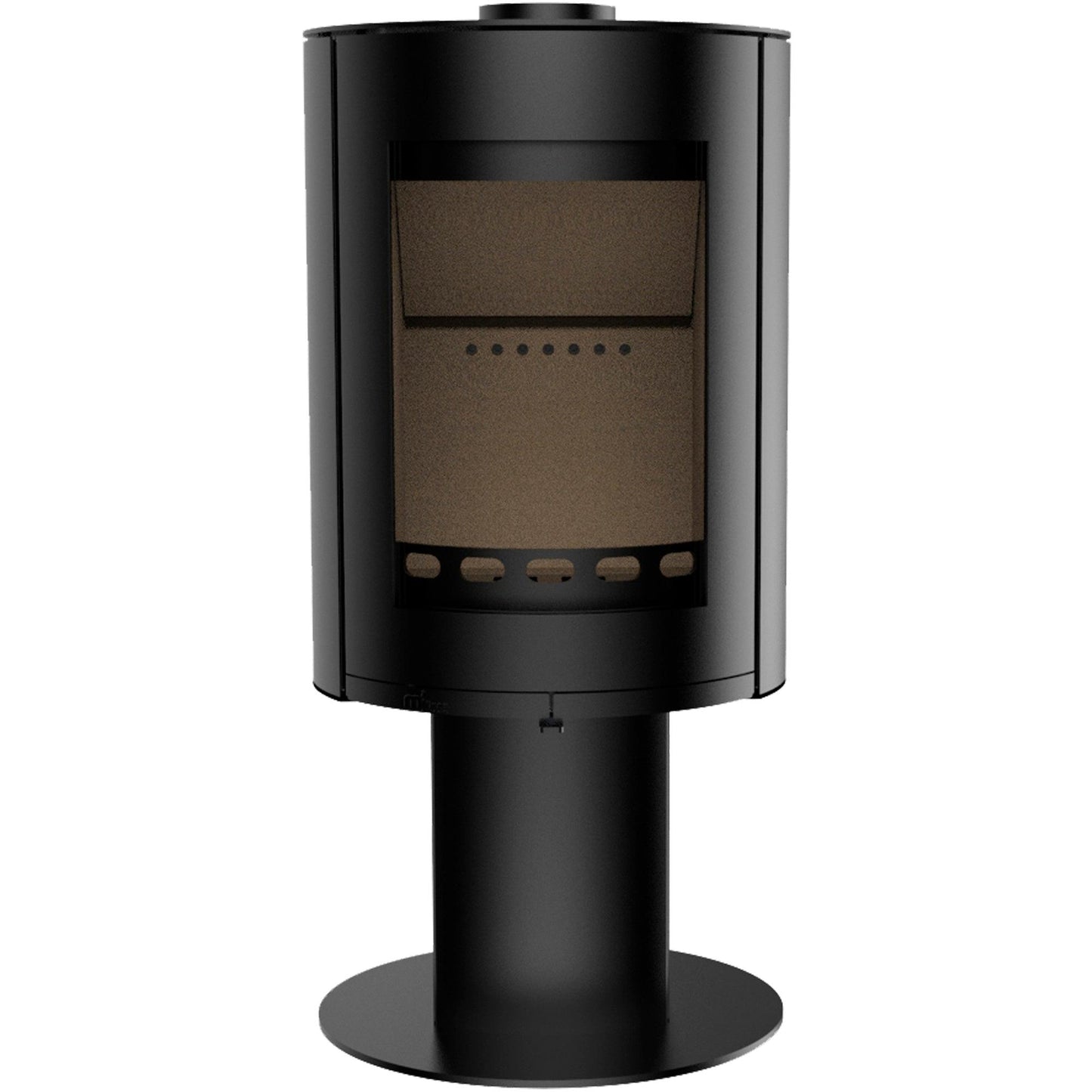 Rondo 4.9kW Woodburning Stove with Pedestal - Ideal Stoves