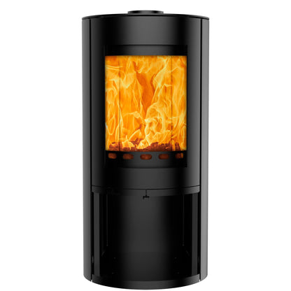 Rondo 4.9kW Woodburning Stove with Log Store