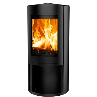 Rondo 4.9kW Woodburning Stove with Log Store